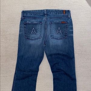 7 for All Mankind Flared Jeans Size 28